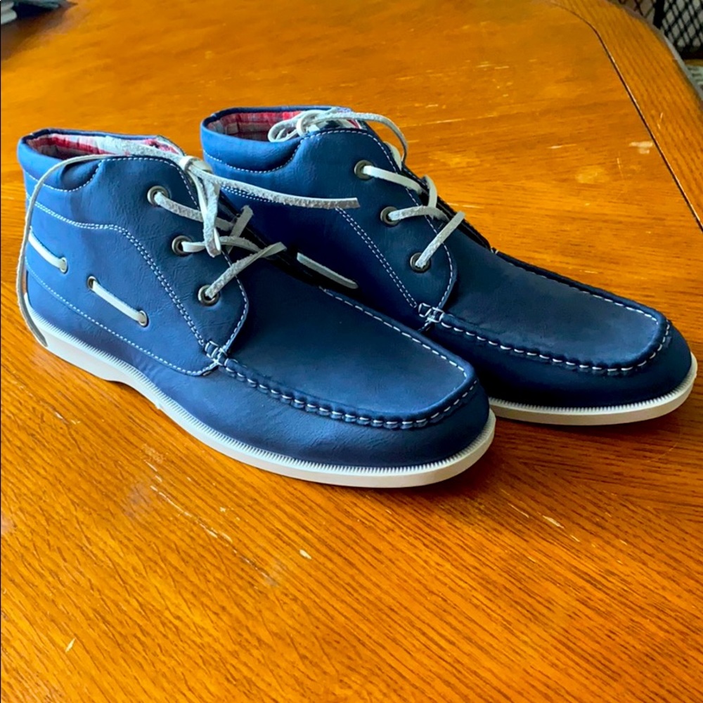Men’s Coronado Navy Boat Ankle Boot